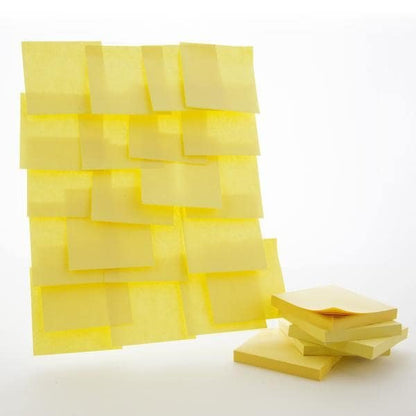 50 Ct. 3" X 3" Yellow Stick On Notes (4/Pack) - Sticky Notes